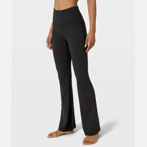 Lululemon Flare Leggings groove super high rise nulu womens Black size 2 workout
